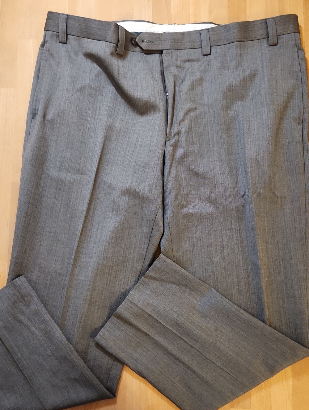 Lauren Ralph Lauren Gray Flat-Front Dress Pants